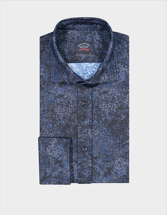 Paul & Shark - Chemise manches longues motif abstrait Performance - J Fit - LE CAPITAINE D'A BORD