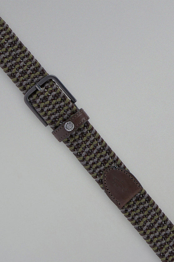 Paul & Shark - Ceinture tressée extensible avec garniture en cuir - LE CAPITAINE D'A BORD