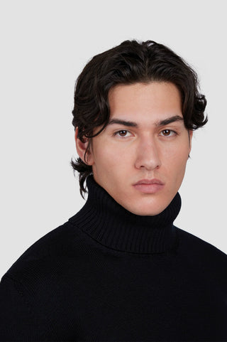Paul & Shark - Chandail col roulé de laine Soft Cool Touch