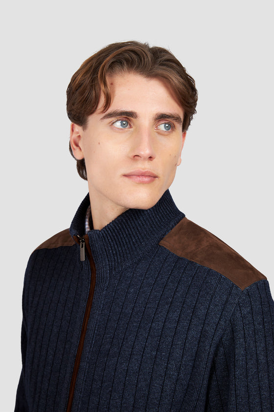 Paul & Shark - Cardigan zip de laine et cachemire