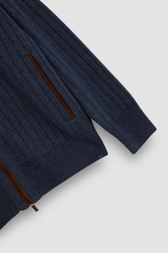 Paul & Shark - Cardigan zip de laine et cachemire