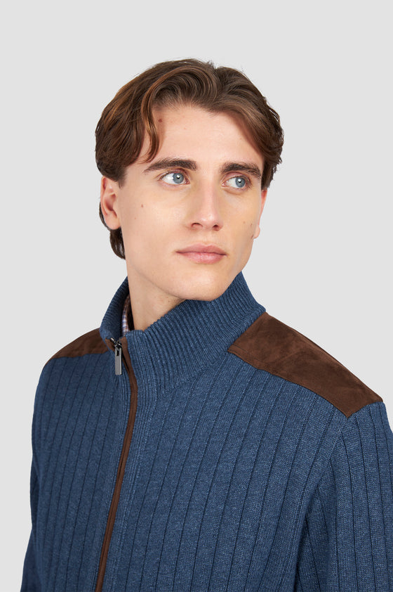 Paul & Shark - Cardigan zip de laine et cachemire