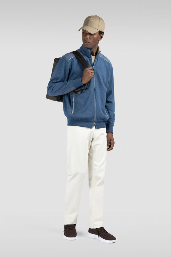 Paul & Shark - Cardigan de laine Typhoon Platinum