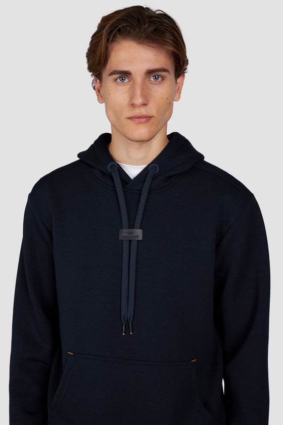 Paul & Shark - Hoody Tech Fleece avec Badge de Cuir