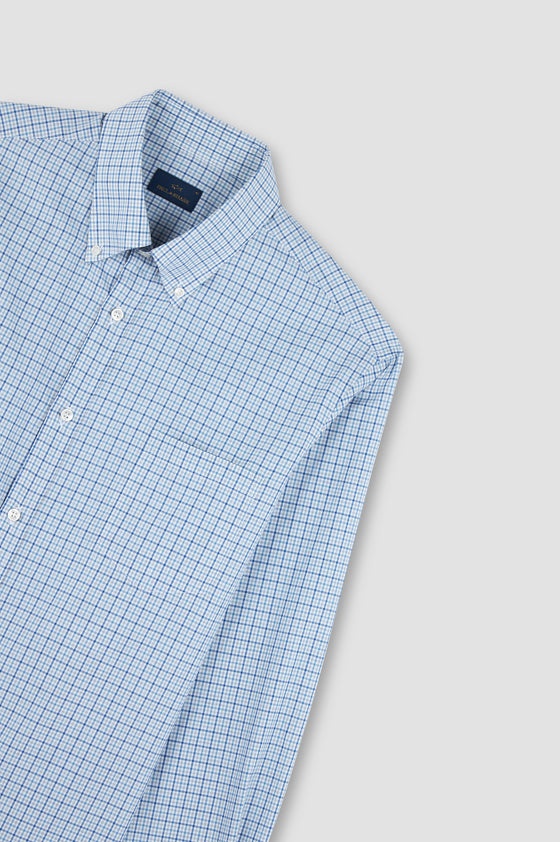 Paul & Shark - Chemise à carreaux de twill de coton