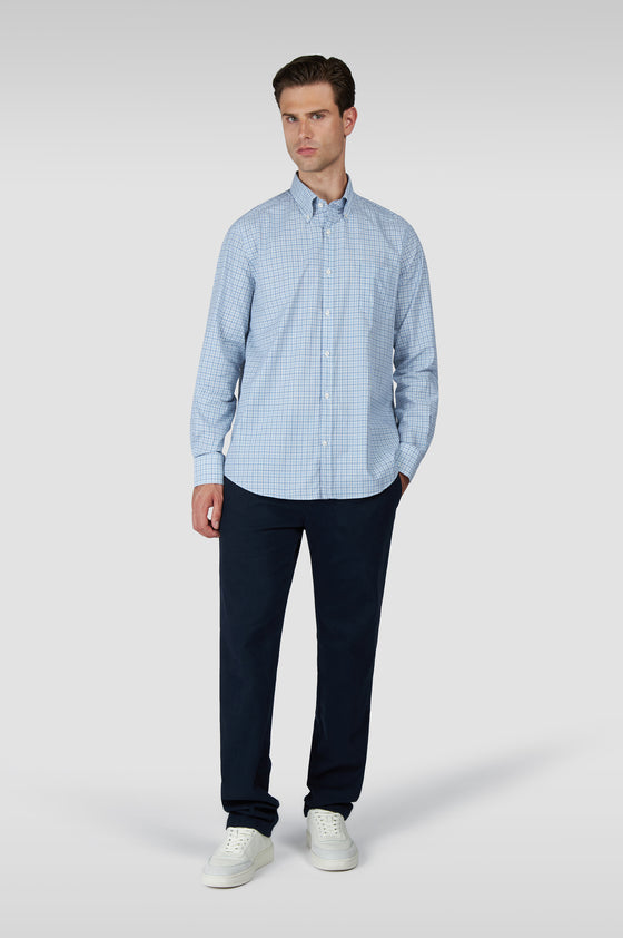 Paul & Shark - Chemise à carreaux de twill de coton