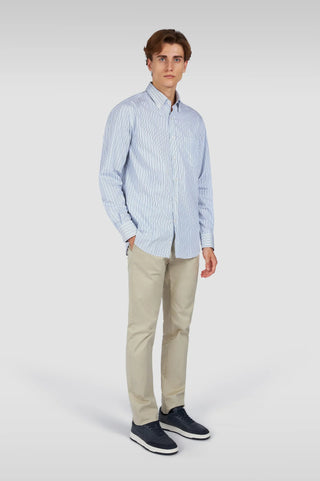 Paul & Shark - Chemise à rayures de twill de coton