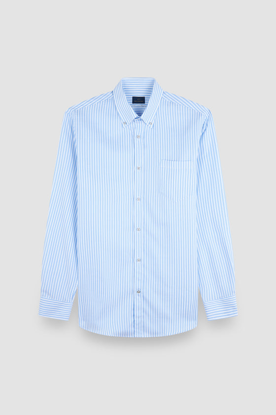 Paul & Shark - Chemise a rayures de coton Silver Collection