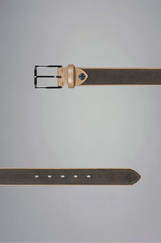 Paul & Shark - Ceinture de cuir et suède unie