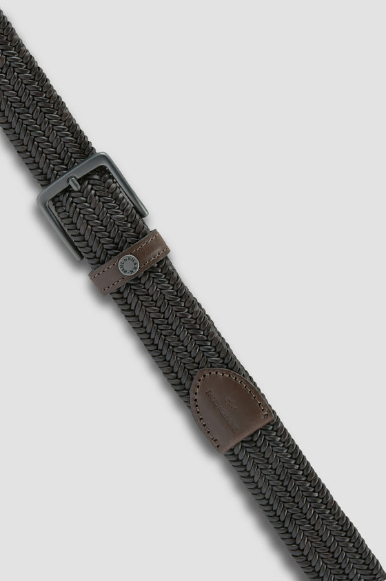 Paul & Shark - Ceinture de cuir tressée élastique