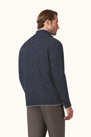 Paul & Shark - Chandail col zip de laine et cachemire
