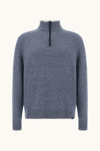 Paul & Shark - Chandail col zip de laine et cachemire
