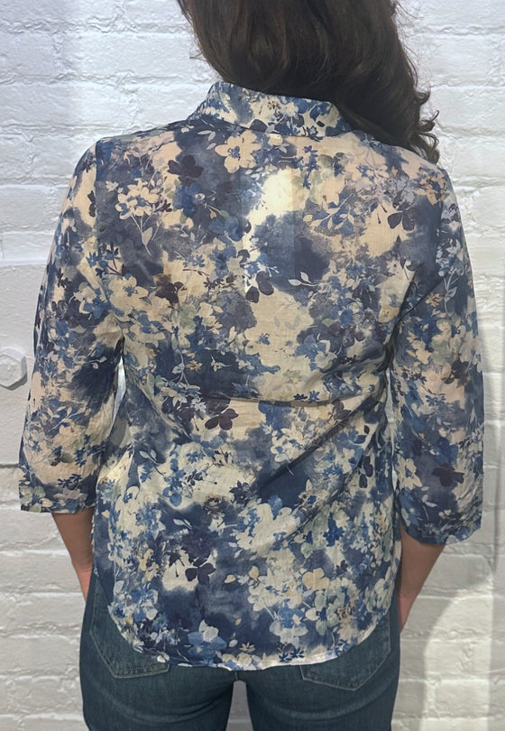 VLT's by Valentina's - 24-231 - Blouse florale manches 3/4 de coton