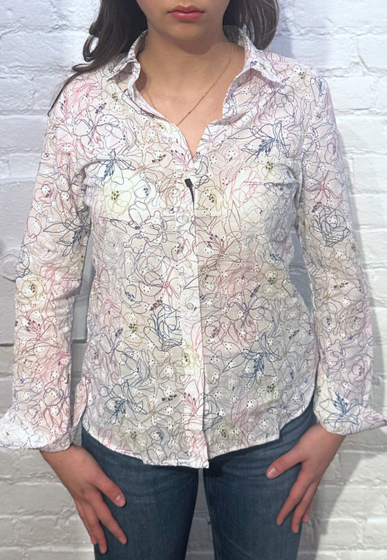 VLT's by Valentina's - 24-60 - Blouse florale manches longues de coton