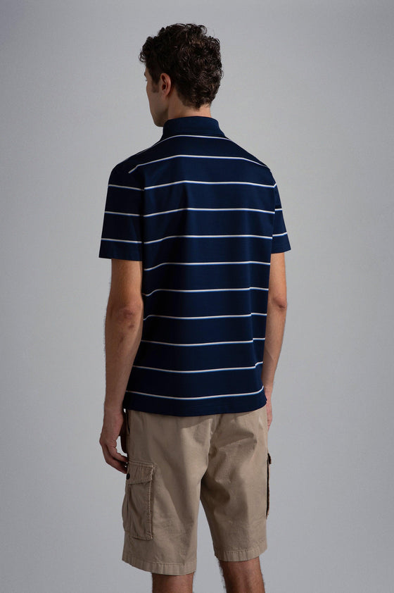 Paul & Shark - Polo rayé manches courtes coton piqué - LE CAPITAINE D'A BORD