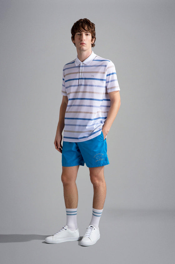 Paul & Shark - Polo rayé manches courtes coton piqué - LE CAPITAINE D'A BORD