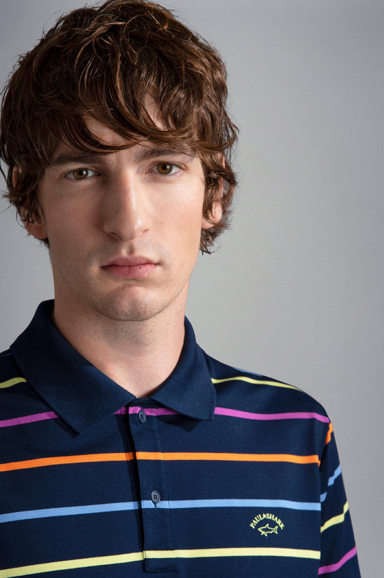 Paul & Shark - Polo rayé manches courtes coton piqué - LE CAPITAINE D'A BORD