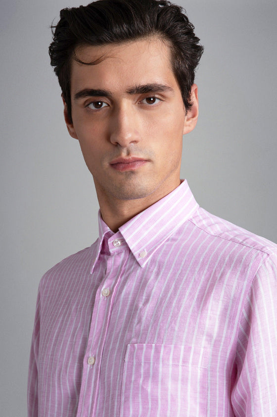 Paul & Shark - Chemise de lin manches longues à rayures - LE CAPITAINE D'A BORD