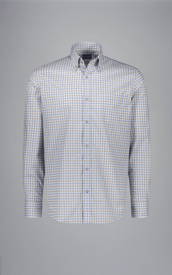 Paul & Shark - Chemise manches longues de coton à carreaux - LE CAPITAINE D'A BORD