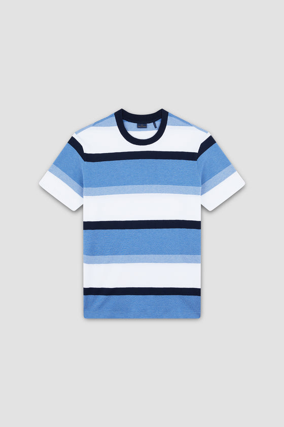 Paul & Shark - T-shirt manches courtes rayé de coton mercerisé