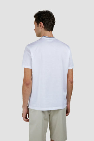 Paul & Shark - T-shirt manches courtes de coton avec rayures au col