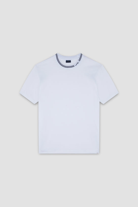 Paul & Shark - T-shirt manches courtes de coton avec rayures au col