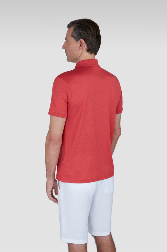 Paul & Shark - Polo manches courtes de soie et coton