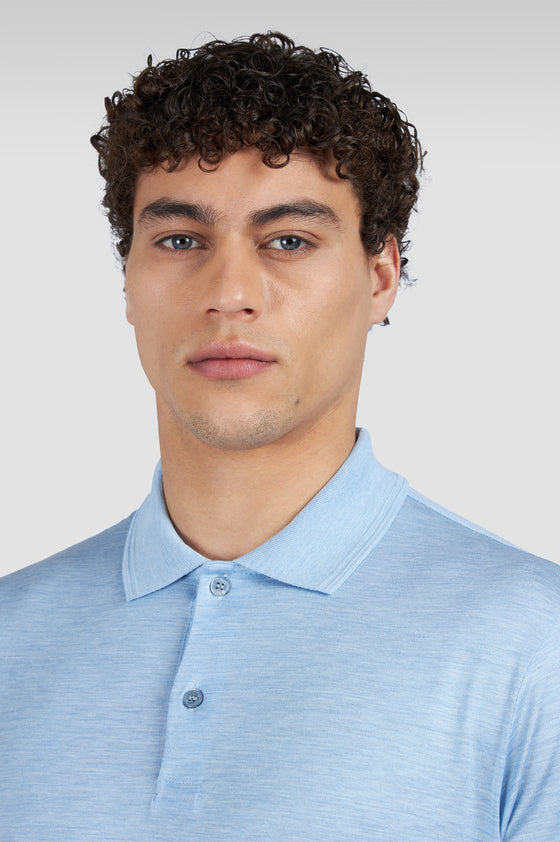 Paul & Shark - Polo manches courtes de soie et coton