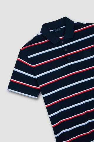 Paul & Shark - Polo manches courtes de coton double mercerisé