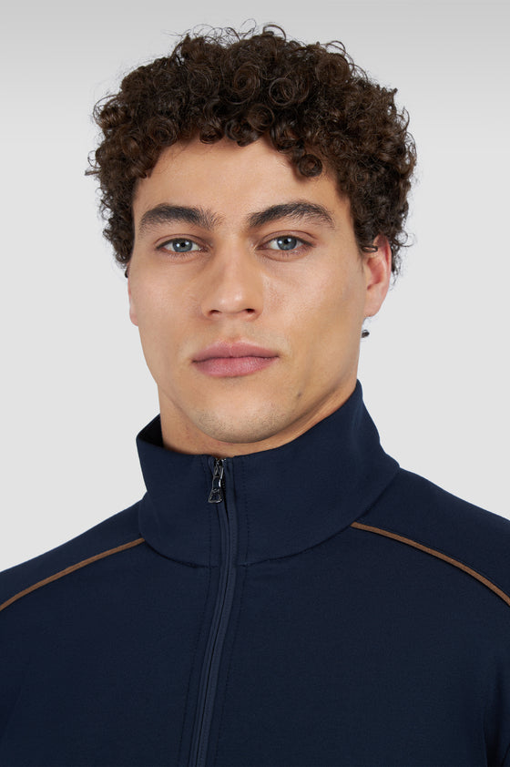 Paul & Shark - Cardigan extensible Typhoon Platinum avec Alcantara