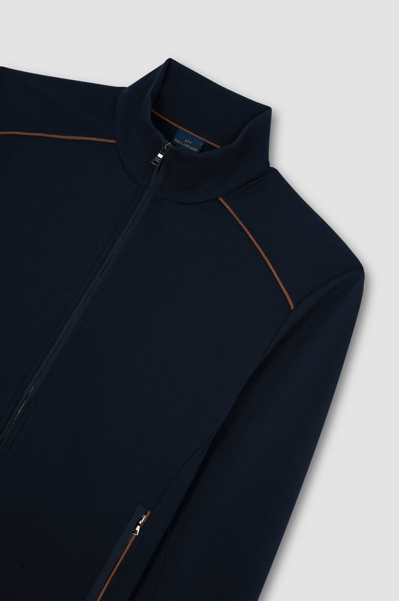 Paul & Shark - Cardigan extensible Typhoon Platinum avec Alcantara