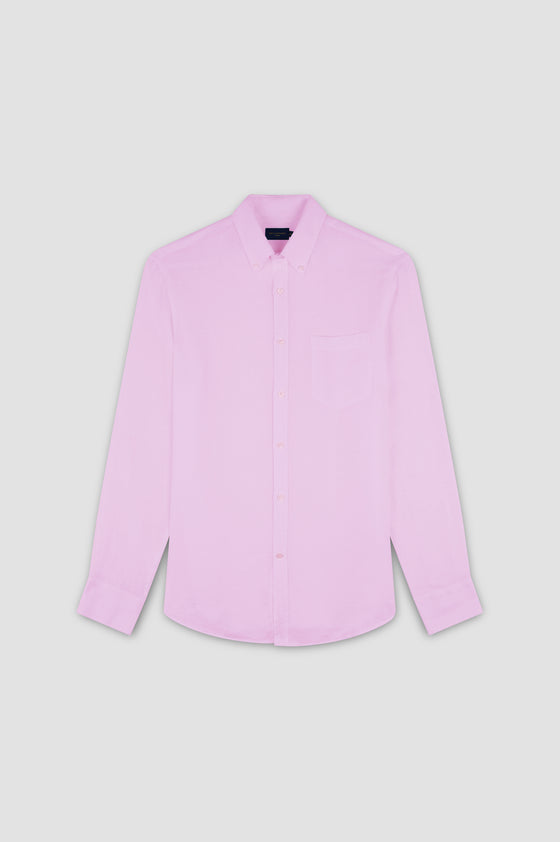 Paul & Shark - Chemise de lin manches longues unie