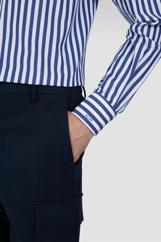 Paul & Shark - Chemise en popeline de coton Soft Touch à rayures