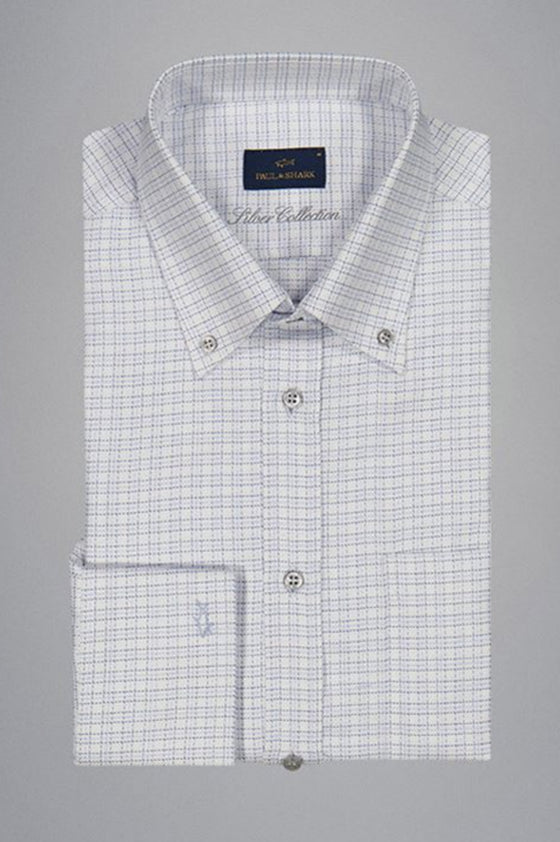 Paul & Shark - Chemise manches longues de coton Silver Collection