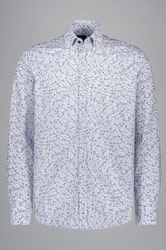 Paul & Shark - Chemise en popeline de coton à motif floral