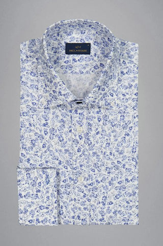 Paul & Shark - Chemise en popeline de coton à motif floral