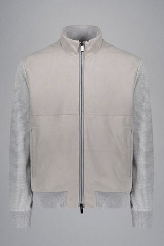Paul & Shark - Cardigan de coton et soie avec devant Aqualeather®