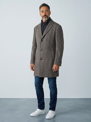 Digel - Deus - Manteau de laine avec encolure zip détachable
