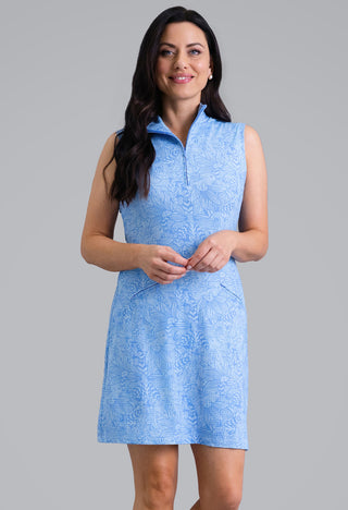 Ibkül - Annie Sleeveless Mock Neck Dress - 58385