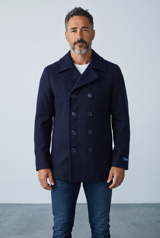 Dalmard Marine - Oklahoma - Caban pour homme de laine - Marine