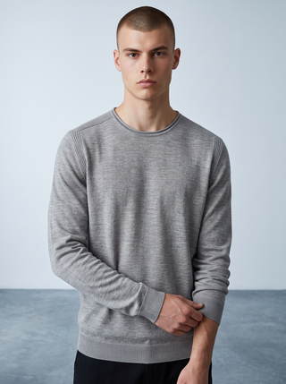 John Varvatos - Lex - Chandail Col Rond de Lin et Viscose