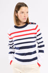 Armor-Lux - Pull marin de coton à rayures St-Valentin