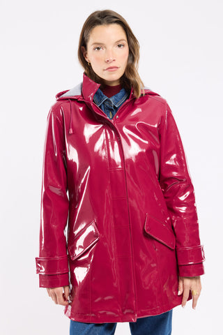 Armor-Lux - Ciré Brillant Doublé Laine Polaire pour Femme