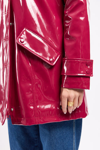 Armor-Lux - Ciré Brillant Doublé Laine Polaire pour Femme