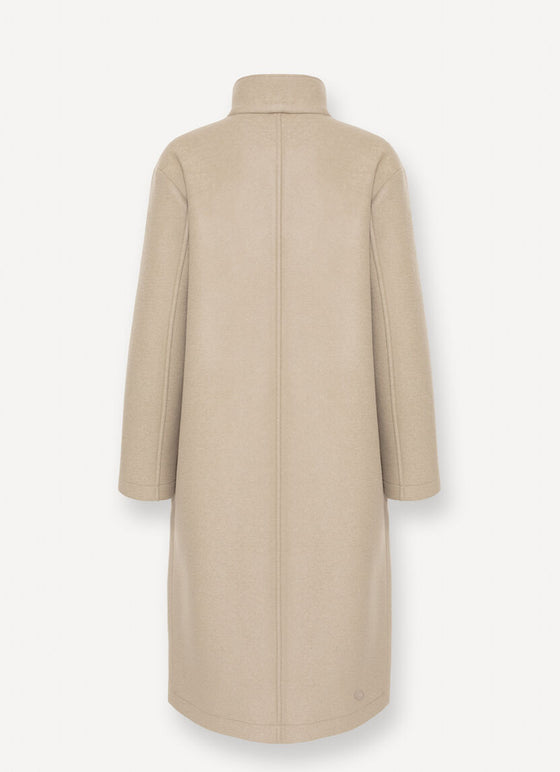 Colmar - Knit Tasteful - Manteau long en drap de laine pour femme