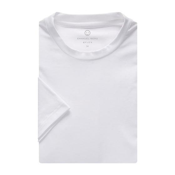Emanuel Berg - T-Shirt manches courtes de coton 4Flex - Blanc