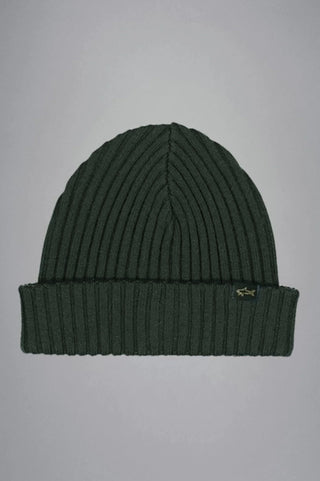Paul & Shark - Tuque de tricot laine avec badge requin