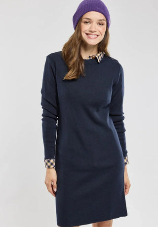 Armor-Lux - Robe unie de laine Bénodet - Marine