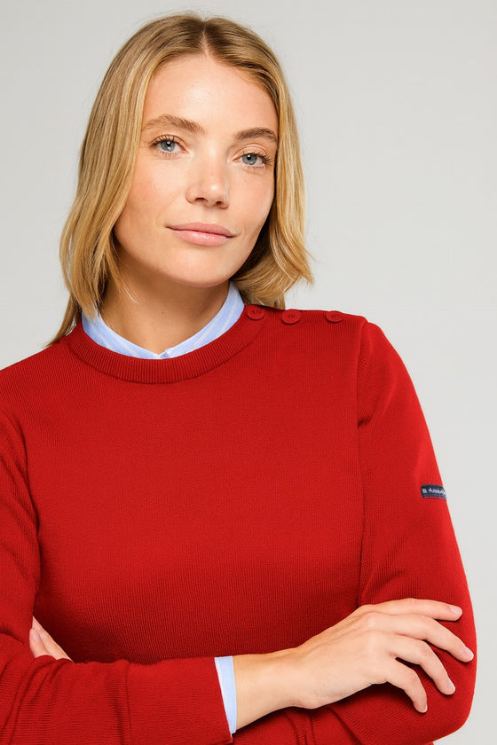 Armor-Lux - Briac - Pull breton de laine uni