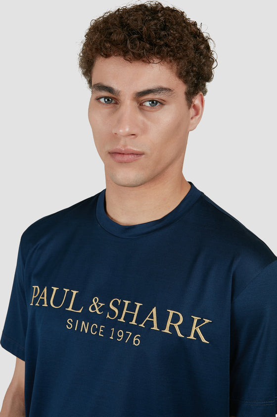 Paul & Shark - T-shirt manches courtes logo métallique